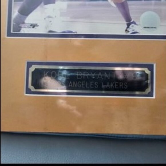 Sealed Kobe Bryant Picture with name plate - Picture 2 of 3